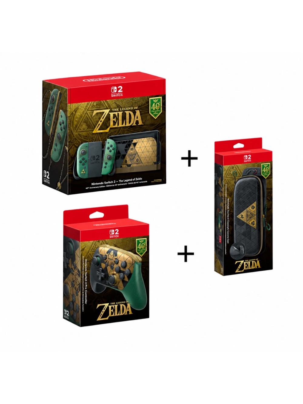 Nintendo Switch 2 The Legend of Zelda 40th Anniversary Console Bundle-Ship 10/29